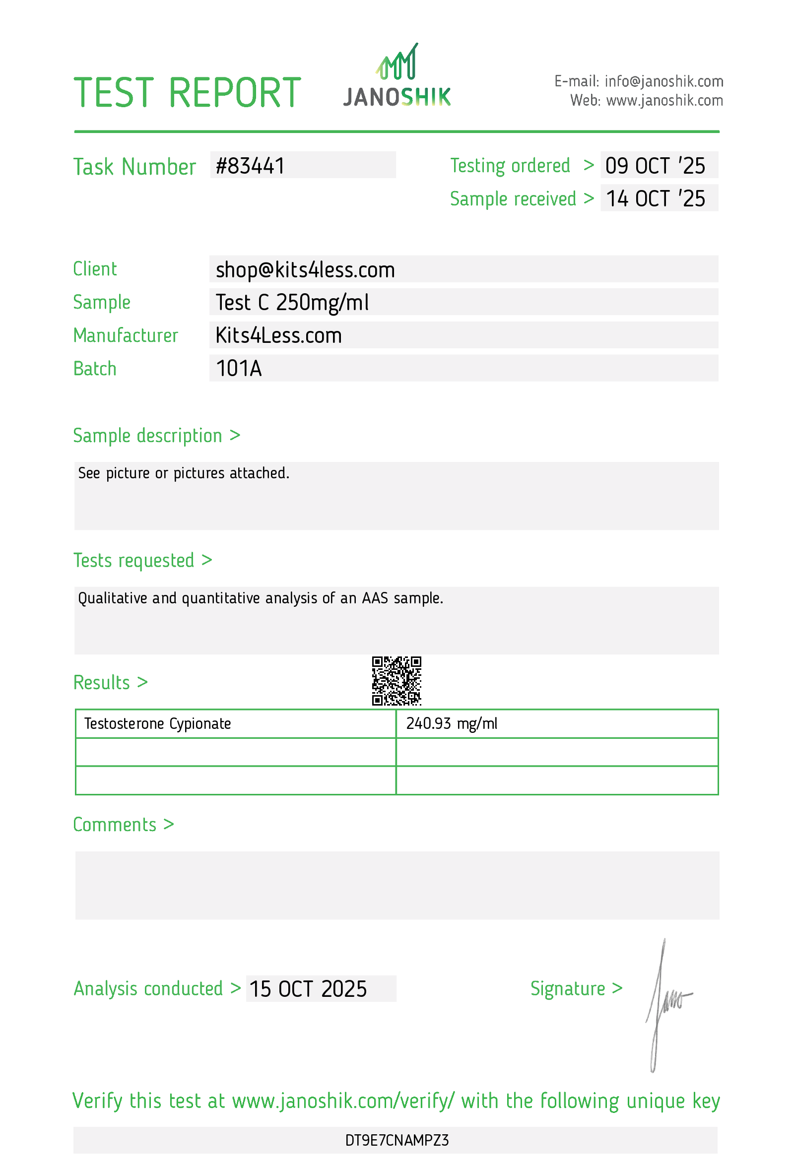 Clarus² Test C 250 10ml - Image 6